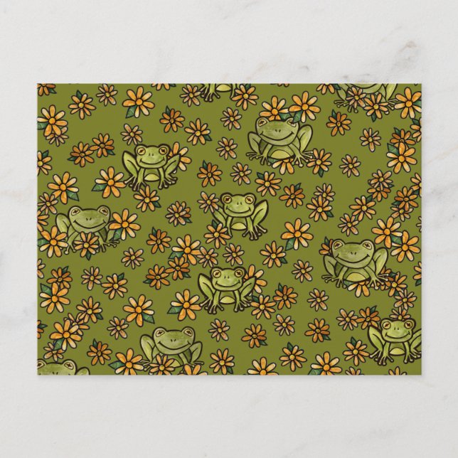 Postal Una sonrisa frenética (Anverso)