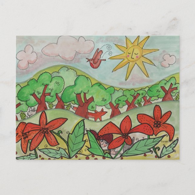 Postal Una sorpresa en el arte folclórico ucraniano (Anverso)