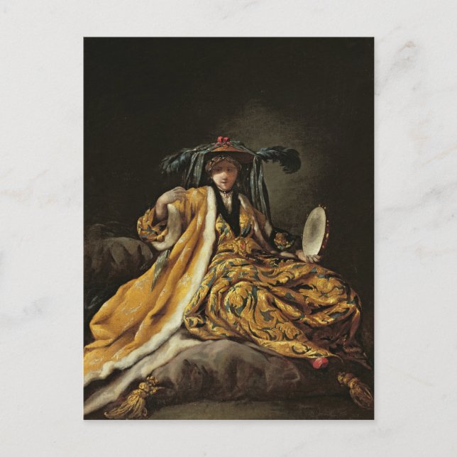 Postal Una Sultana griega, 1748 (Anverso)