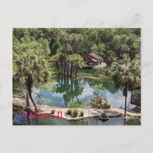 Postal Una tarde en los lagos Cedar (Anverso)