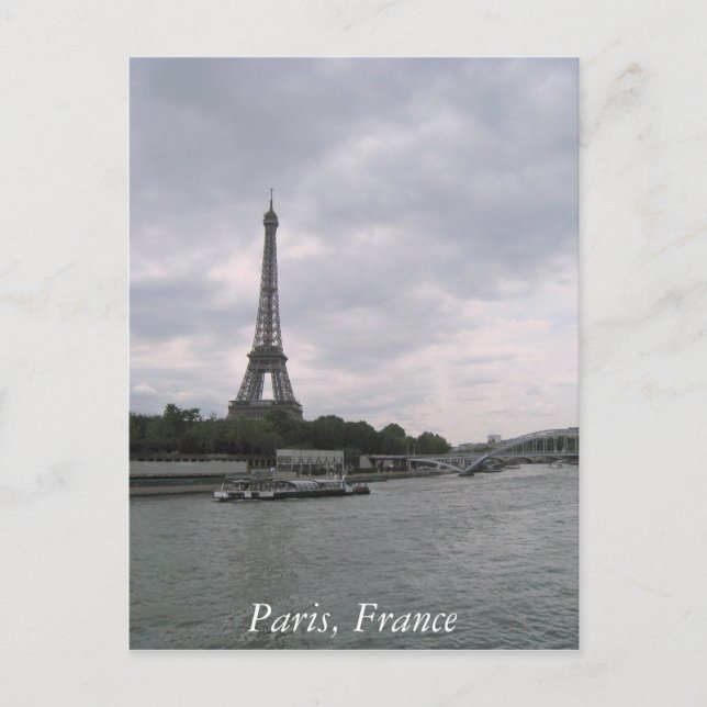 Postal Una tarde en París (Anverso)