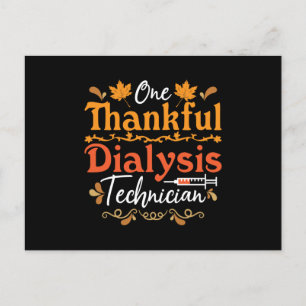 Postal Una Técnica de Diálisis Agradecida Enfermera Nefro