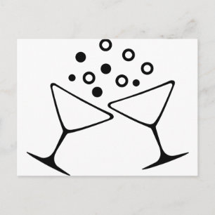 Postal Una tostada de champagne