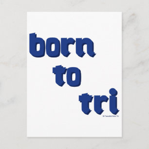 Postal Una variedad de productos con el logotipo "born to