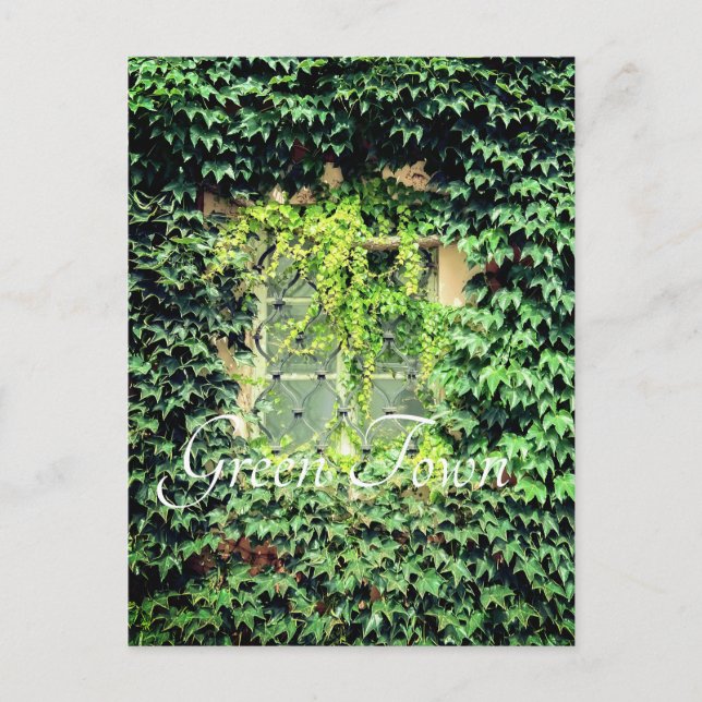 Postal Una ventana en plantas verdes Funda-Mate iPhone es (Anverso)