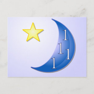 Postal Una vez en una luna azul