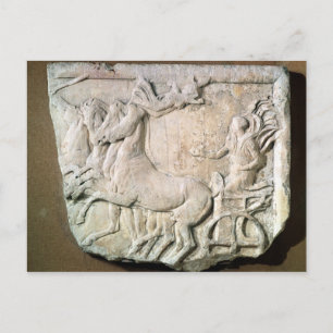 Postal Una victoria en la carrera de cuatro caballos