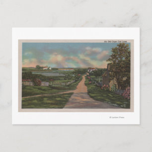 Postal Una vieja vista de las calles de Cape Cod