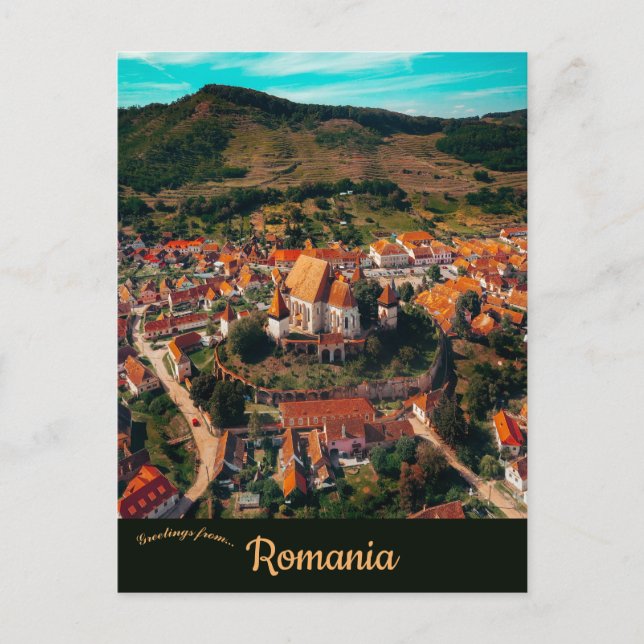 Postal Una visión de la Rumania biertena (Anverso)