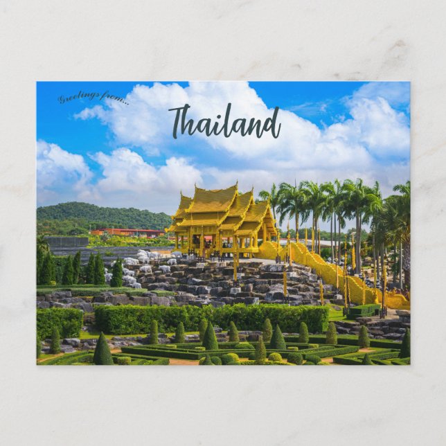 Postal Una visión de la Tailandia de Chonburi (Anverso)