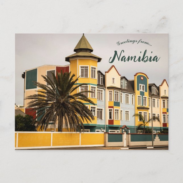 Postal Una visión de Swakopmund Namibia (Anverso)