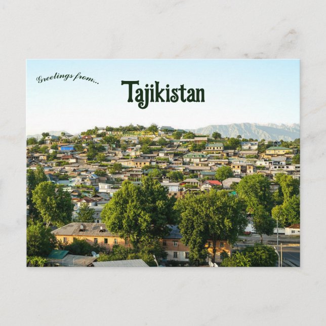 Postal Una visión de Tayikistán (Anverso)