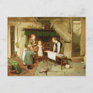 Postal Una visita a la tienda de dulces