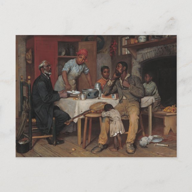 Postal Una visita pastoral (Anverso)