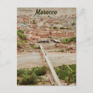 Postal Una vista de Aït Benhaddou Marruecos