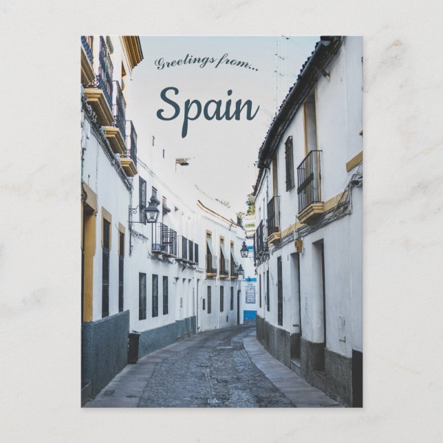 Postal Una vista de Calle Romero Córdoba España (Anverso)