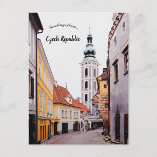 Postal Una vista de Cesky Krumlov República Checa