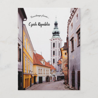 Postal Una vista de Cesky Krumlov República Checa