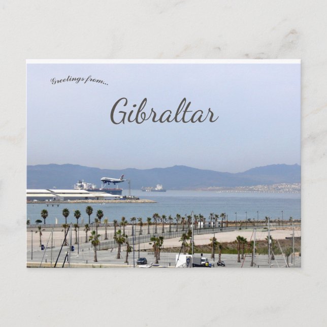 Postal Una vista de Gibraltar (Anverso)