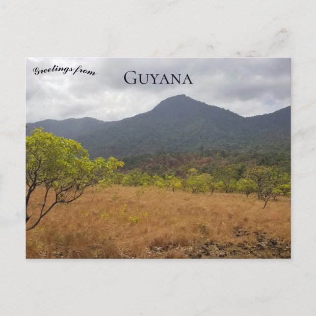Postal Una vista de Guyana (Anverso)
