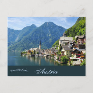 Postal Una vista de Hallstatt Austria