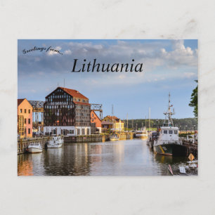 Postal Una vista de Klaipeda Lituania