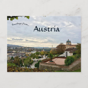 Postal Una vista de la Austria de Melk