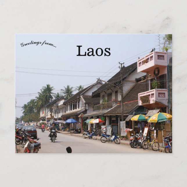 Postal Una vista de Laos (Anverso)