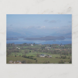Postal Una vista de Loch Lomond de la bola de masa