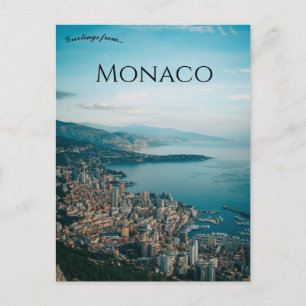 Postal Una vista de Mónaco