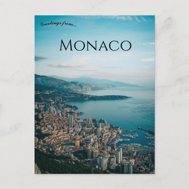 Postal Una vista de Mónaco (Anverso)