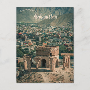 Postal Una vista de Nader Hill Kabul Afganistán