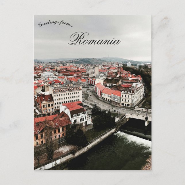 Postal Una vista de Oradea Rumania (Anverso)