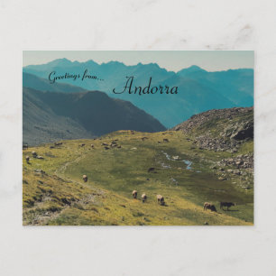 Postal Una vista de Ordino Andorra