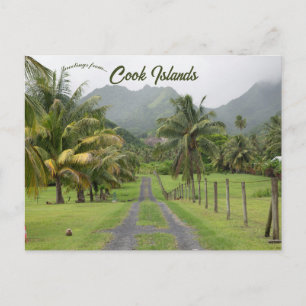 Postal Una vista de Rarotonga Islas Cook