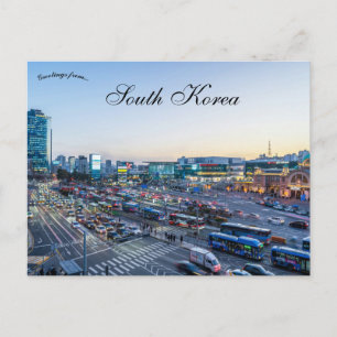 Postal Una vista de Seúl Corea del Sur
