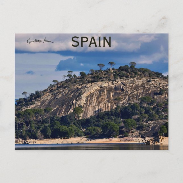 Postal Una vista de Sierra Oeste Madrid España (Anverso)