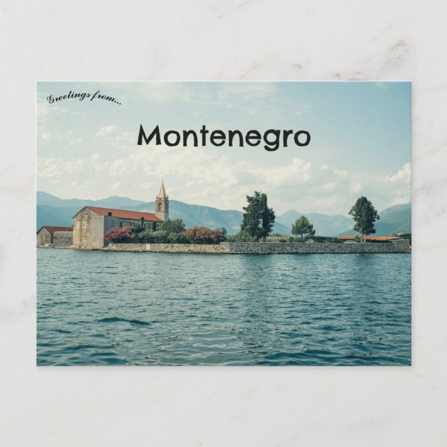 Postal Una vista de Tivat Montenegro (Anverso)