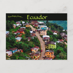Postal Una vista de Zaruma Ecuador