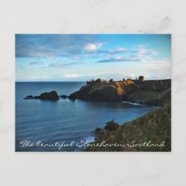 Postal Una vista lejana del mágico castillo de Dunnottar