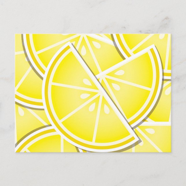 Postal ¡Unas cuñas de limón! (Anverso)