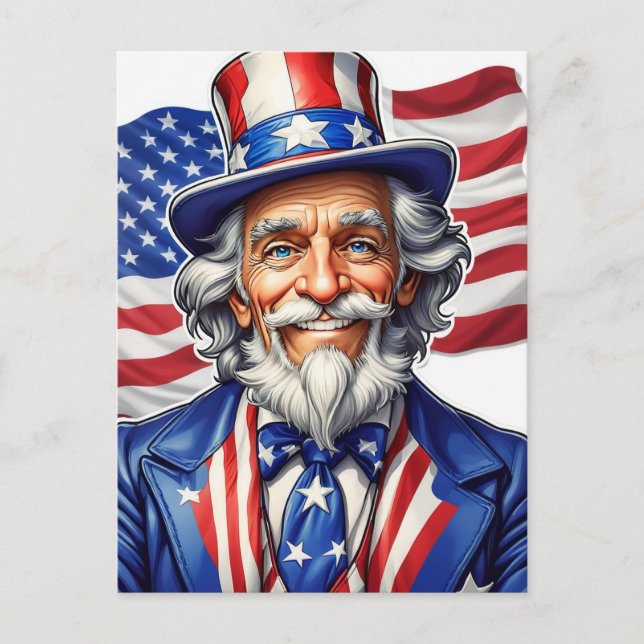 Postal Uncle Sam USA (Anverso)