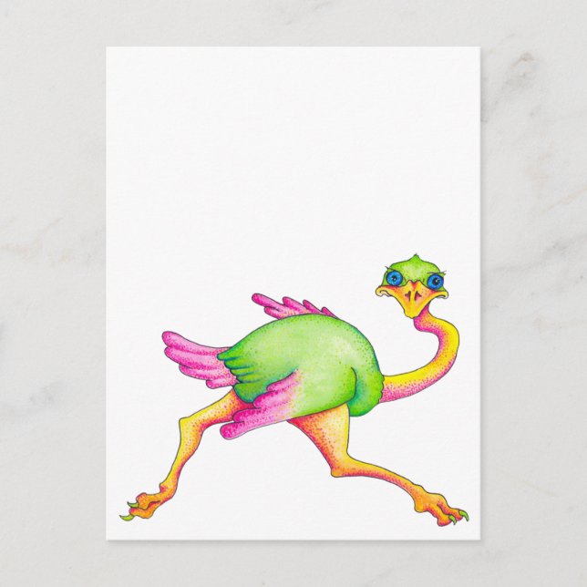 Postal Uncommon Ostrich (Anverso)