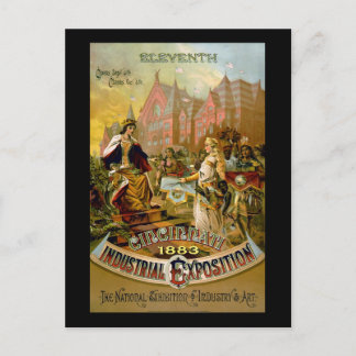 Postal Undécima exposición industrial de Cincinnati
