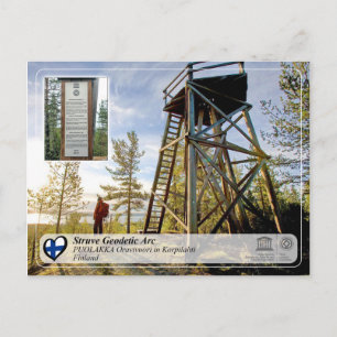 Postal UNESCO - Arco geodésico fuerte - PUOLAKKA Oravivuo