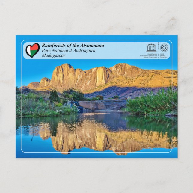 Postal UNESCO - Atsinanana - Andringitra National Park (Anverso)
