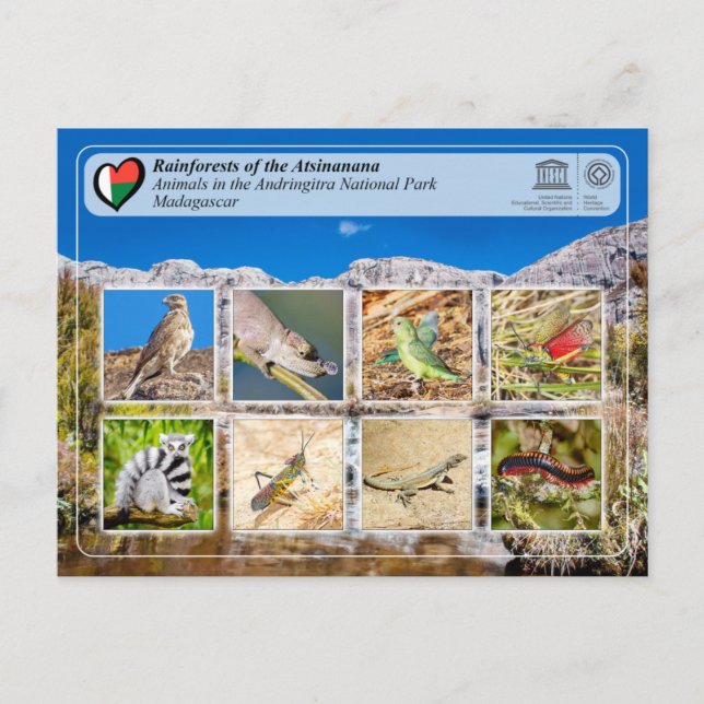 Postal UNESCO - Atsinanana - Parque nacional Andringitra  (Anverso)