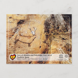 Postal UNESCO - Cueva de Las Chimeneas