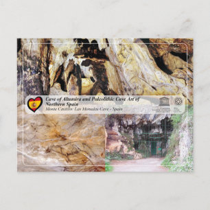 Postal UNESCO - Cueva de Las Monedas / Cueva de Las Moned
