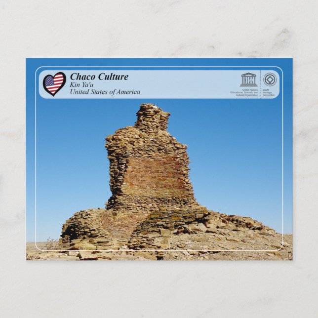 Postal UNESCO - Cultura del Chaco - Kin Ya'a (Anverso)